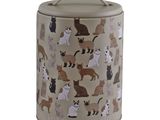 many cats that are sitting in a canister
