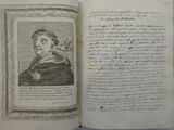 an old book with a picture of a man on it