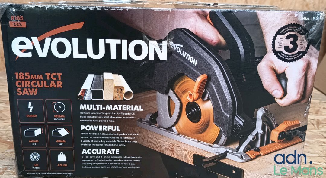 scie circulaire multi-matériaux ÉVOLUTION Power Tools R185CC…