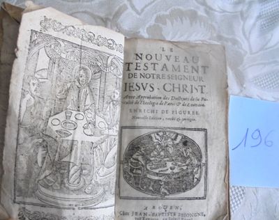 un vieux livre avec l'image d'une femme