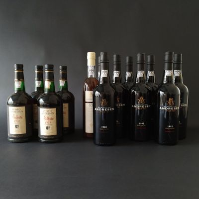 Cinq btles PORTO ANDRESEN, Colheita, 1963 et 1970 - Photo 1