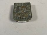 a small box with a design on it on a table