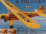 a picture of a model of a yellow airplane