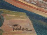 a painting of a boat with a name on it