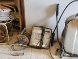 an image of a room with a vacuum and other items