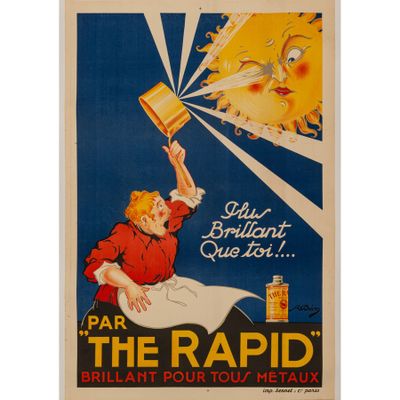 The Rapid' [Métal Brillant] Poster Lithographie [Toile]