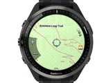 a close up of a gps watch with a map on it