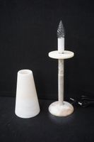 lampe de table vintage en albâtre - H : 44 cm (photo 2)
