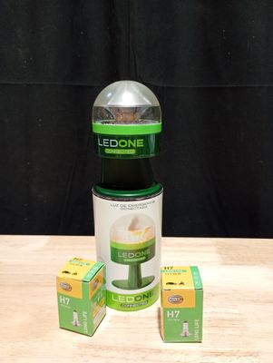 Lot de articles Gyrophare sur piles 2 ampoules H7