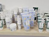 many different types of skin care products displayed on a shelf