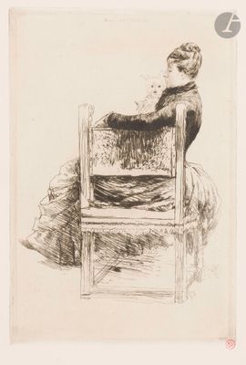Norbert Goeneutte (1854-1894) La Femme au chien.