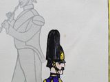 a picture of a drawing of a man in a uniform