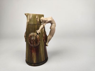 Geo WAGNER (XIXème siècle - Début XXème siècle). Carafe en g…
