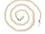 a cultured pearl necklace and bracelet set