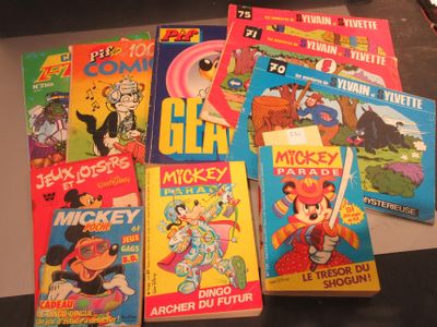Lot DE Bandes Dessinees ET Livres D'Enfant Dont Pif, S…
