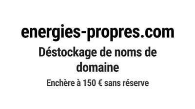 Nom de domaine energies-propres.