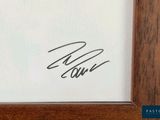an image of a close up of a picture of a person with a signature on it