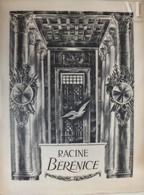the front cover of a book with a drawing of a building and a bird