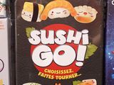 a box of sushi go on the table
