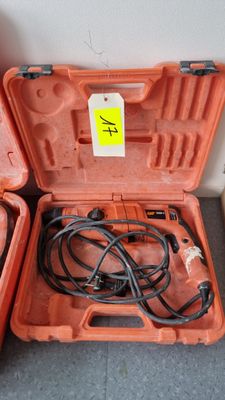 two orange boxes with wires in them on the floor