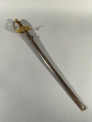 Sabre d'enfant du modèle 1845 à garnitures en bronze. Garde …