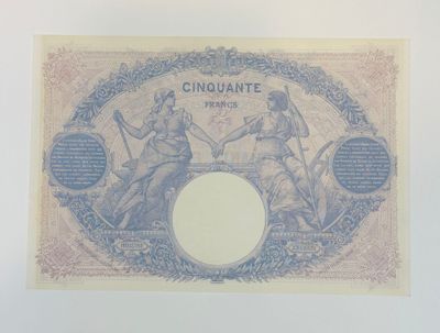 an old banknote with a picture of a woman and a man on it