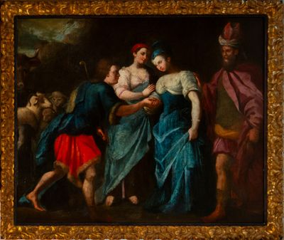 Scène biblique. École italienne. XVIIe siècle