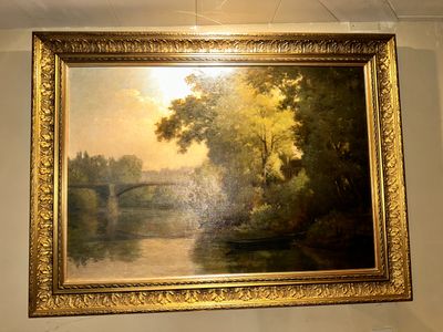 a picture of a painting hanging on the wall