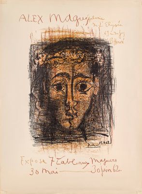 an image of a drawing of a woman ' s face on a piece of paper