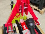 a picture of a fork and some tools on a pallet