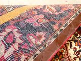 a close up of a rug on a floor