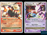 two pokemon cards are shown side by side on a black background