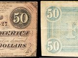 un ancien billet d'un dollar et un nouveau billet d'un dollar sur lesquels figure l'image d'un oiseau