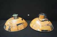 2 suspensions en métal recyclé - diamètre : 55 cm