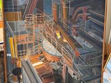 une photo d'une photo d'une usine sur la photo