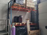a shelf with a lot of boxes on it