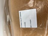 a label on a piece of fabric that is wrapped in a plastic bag