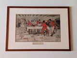 painting of a group of men sitting around a table in a room