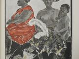 an image of a book with a drawing of a woman and two children