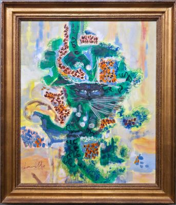 Henri LAVILLE (1916-2012). Le visiteur, en souvenir de Fumée…