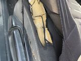 a piece of fabric in the back seat of a car