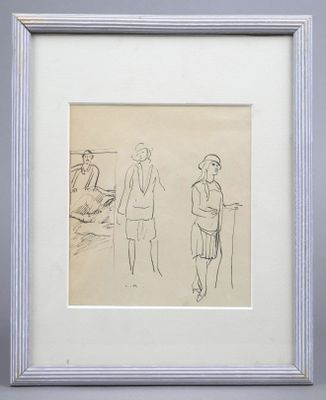 an image of a drawing of a man and a woman standing next to each other