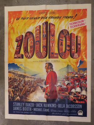 an old movie poster of a man standing in front of a crowd