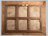a picture of a window that has been made out of wood