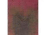 an image of a painting on a wall with a red background