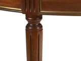 a close up of a wooden table with a glass top