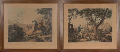 deux photos encadrées représentant un homme à cheval et un homme à cheval