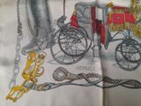 a drawing of a horse drawn carriage and a horse drawn carriage
