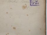 a picture of a piece of old paper with a stamp on it
