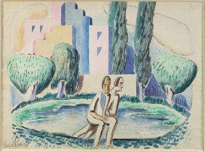 Louis THOMAS (1892-1989) La Ville, vers 1920